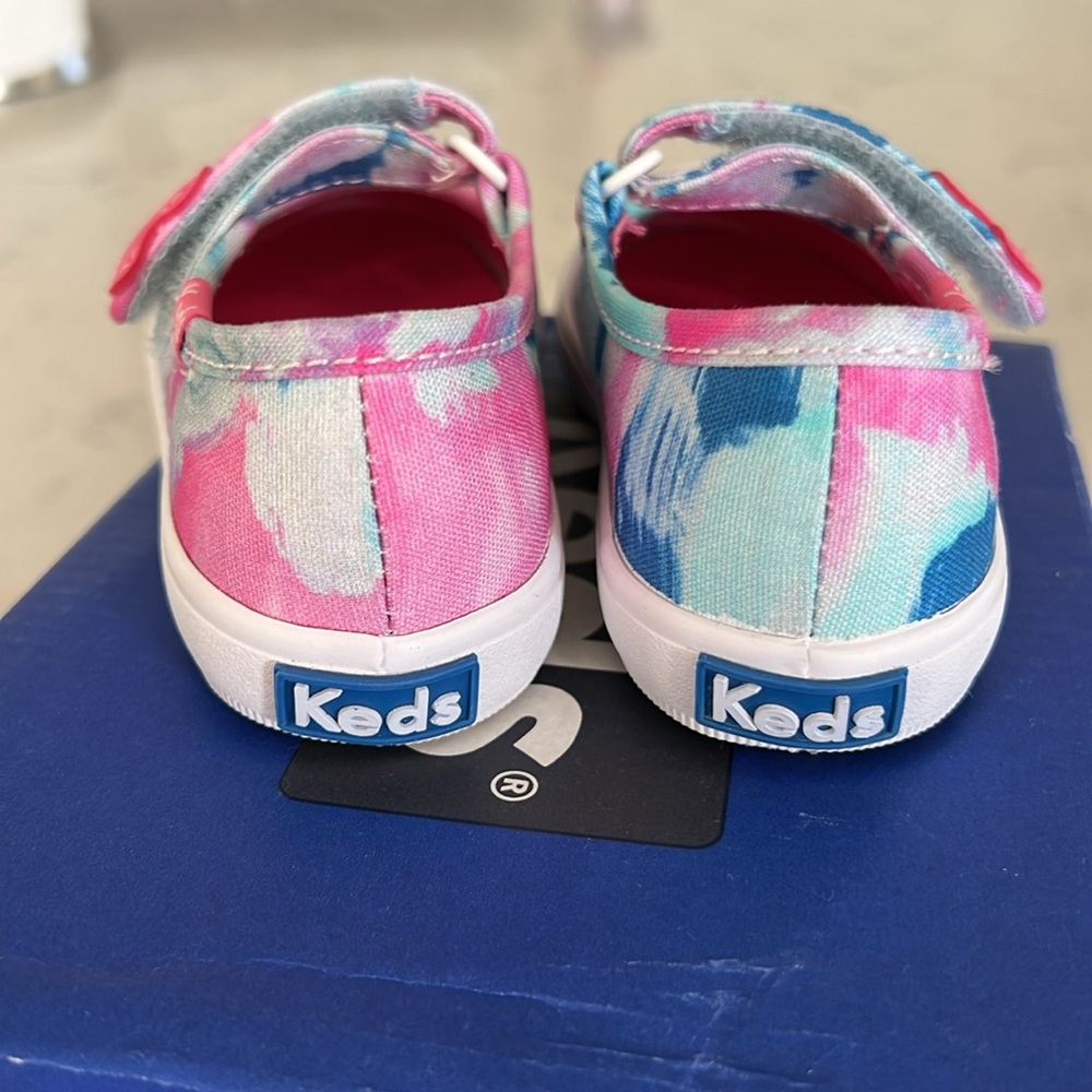 Keds Harper Tie Dye Mary Jane Flats NEW Toddler 7 - Picture 8 of 9